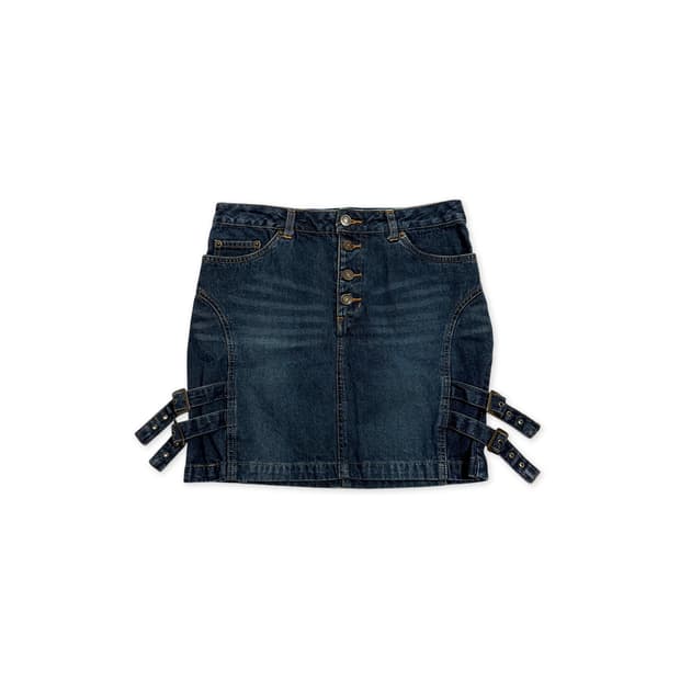 빈티지 스트랩 펑크 스커트