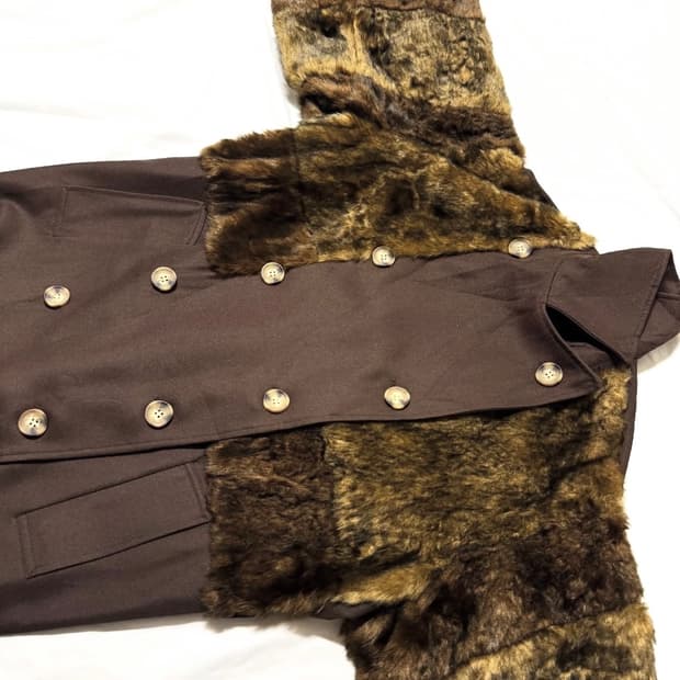 Murua - 퍼 믹스드 트렌치 코트