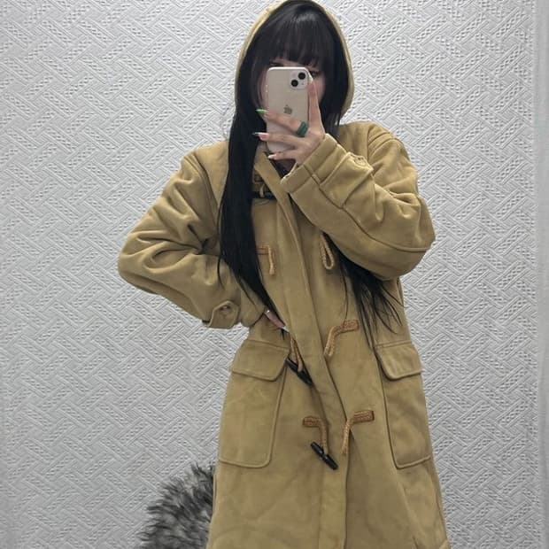 폴로 랄프로렌 폭닥 스웨이드 캐주얼 떡볶이 더플 코트 95 C08973