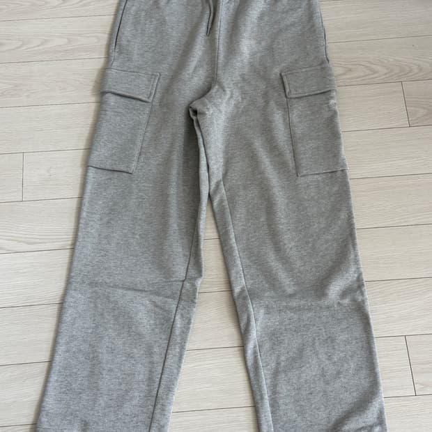더블유컨셉 에디션비 카고 포켓 바지 S 남녀공용 그레이