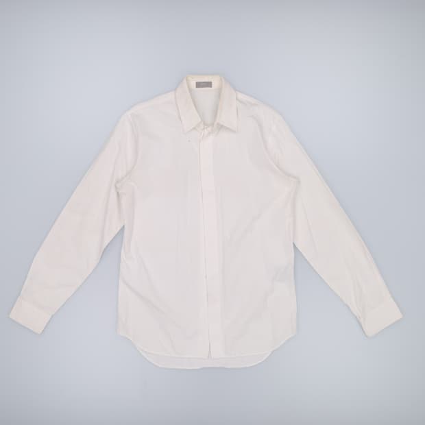 [38] 디올 화이트 드레스셔츠 (오염,단추X) 1103HR2