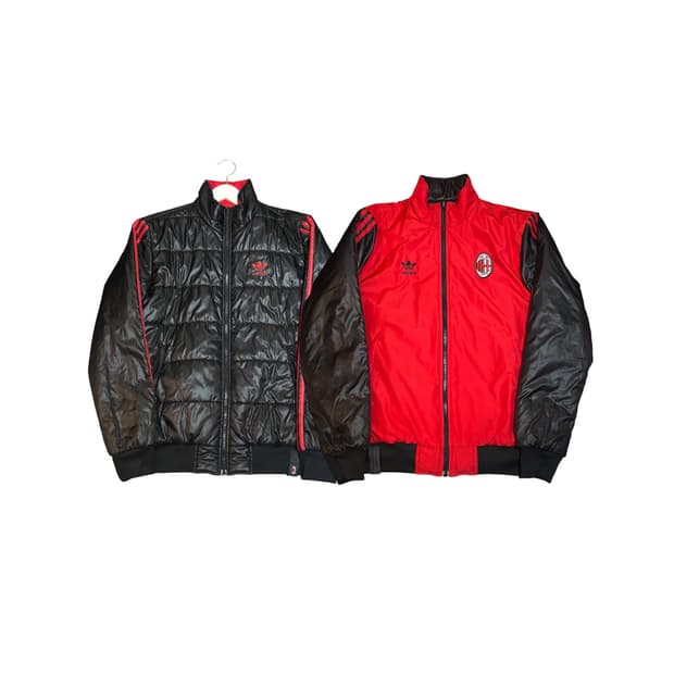 아디다스 올드스쿨 AC밀란 리버시블 양면 패딩 점퍼 105사이즈