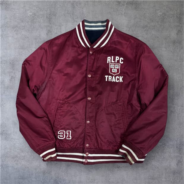 폴로 랄프로렌 리버서블 사틴/울 자켓 XL