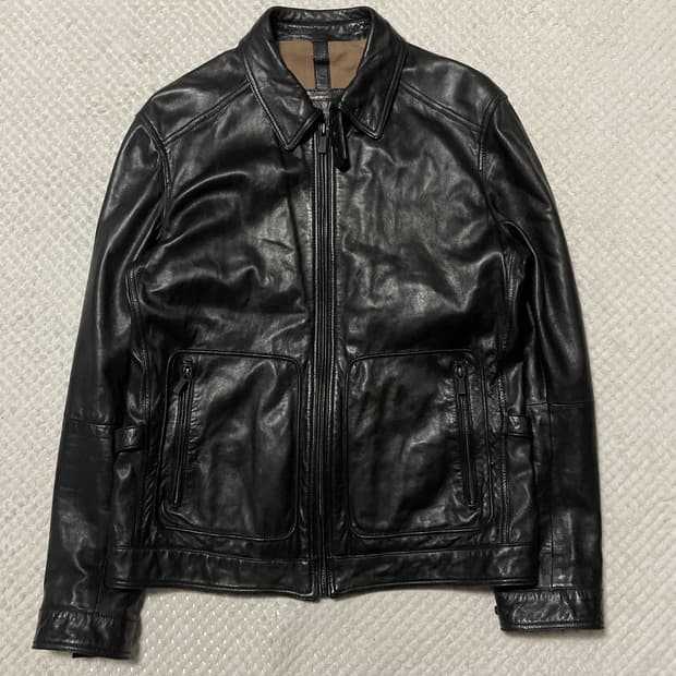 MASSIMO DUTTI 마시모두띠 쉽스킨 양가죽 레더 자켓