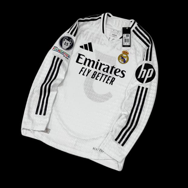 아디다스 24 25 레알 마드리드 홈 어센틱 긴팔 벨링엄 유니폼