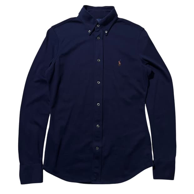 폴로 랄프로렌 니트 옥스포드 셔츠 네이비