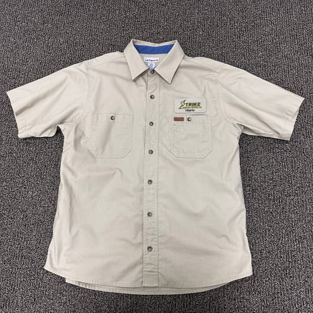 Carhartt 칼하트 워크 반팔 셔츠 베이지 L