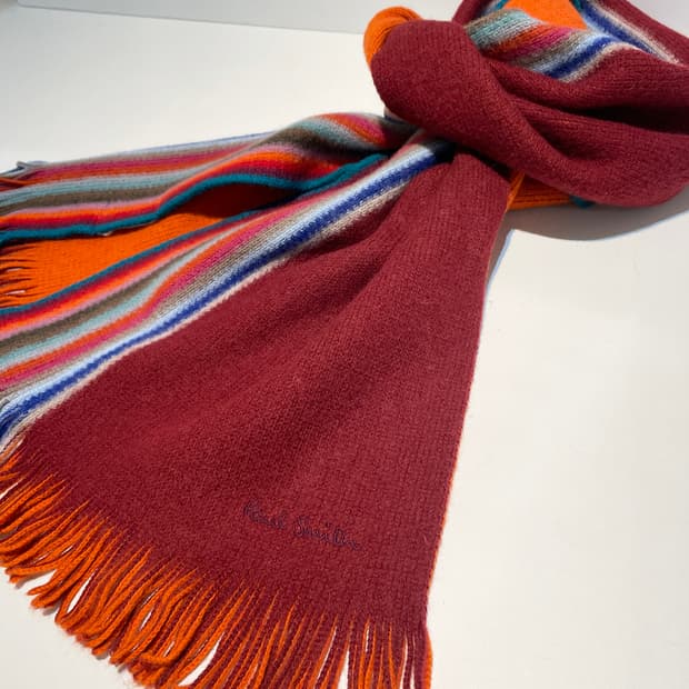 폴스미스 배색 목도리 A1415