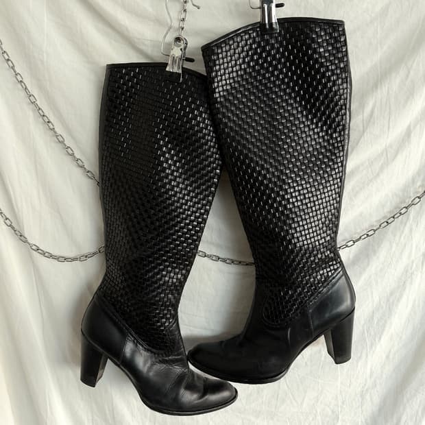 스튜어트와이츠먼 레더 롱 부츠