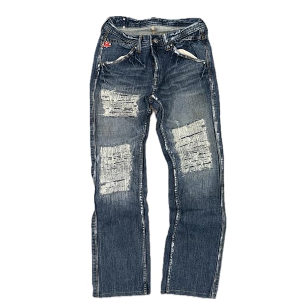 Army of Me - repaired damaged denim