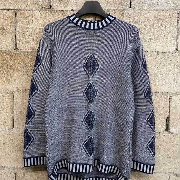 90s 리 패턴 니트 