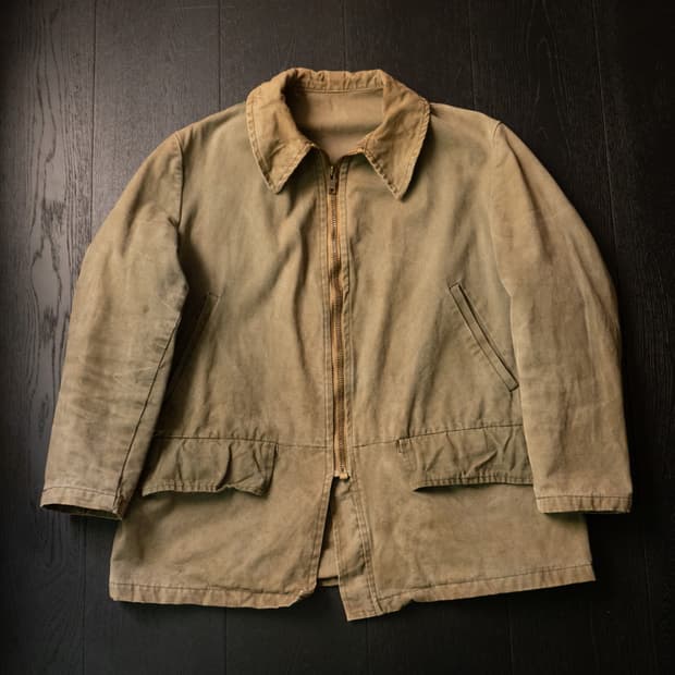 60s French Canvas Hunting Jacket 103-107