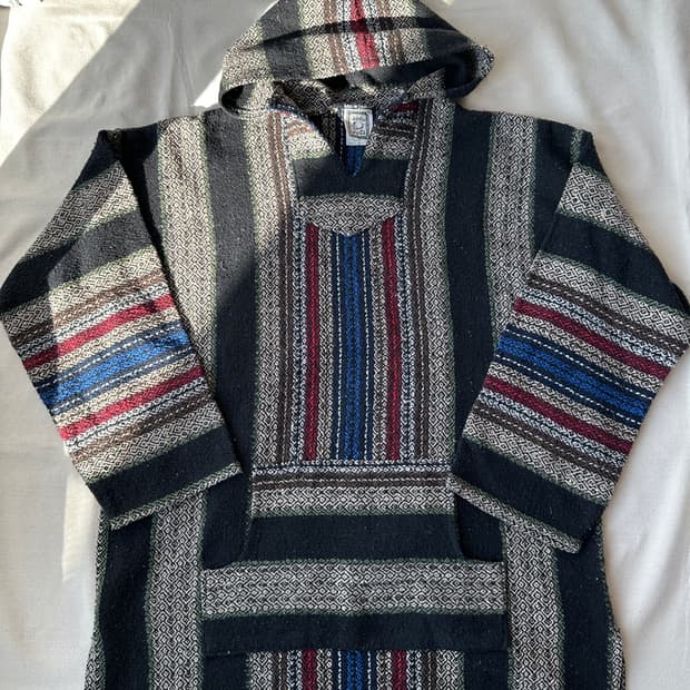 멕시칸 바자 풀오버 니트 후디 L-XL