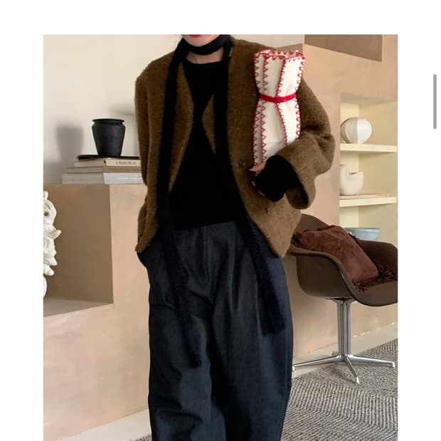 코튼 슬랙스 기모 m