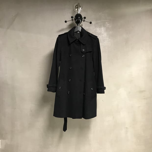 버버리 트렌치 코트 블랙 10(W)