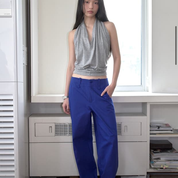 오버듀플레어 COLOR WIDE PANTS_ROYAL BLUE