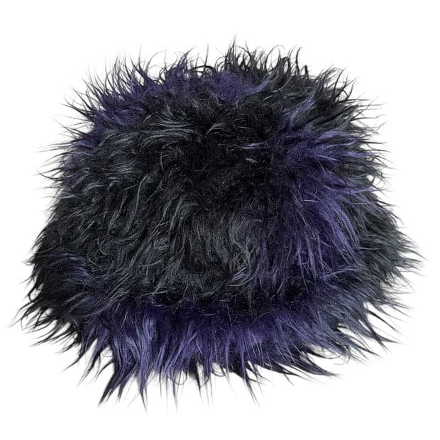 Needles 니들스 블랙퍼플 퍼 버킷 햇