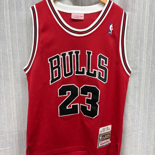 미첼엔네스 NBA 시카고불스 마이클조던 농구져지 나시 유니폼