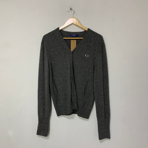 NEITHERS 네이더스 빈티지 그레이 브이넥 니트 가디건 3사이즈