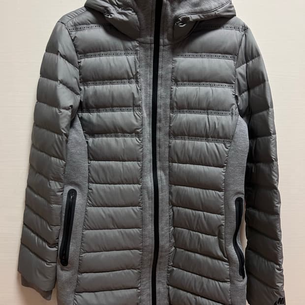 나이키 그레이 후드 여성 패딩 S