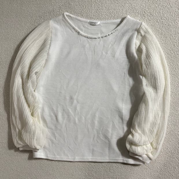 일본빈티지 GLACIER 화이트 탑