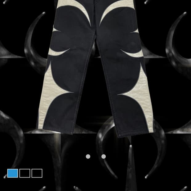 THUG CLUB 레더 워싱 데님 팬츠 2사이즈