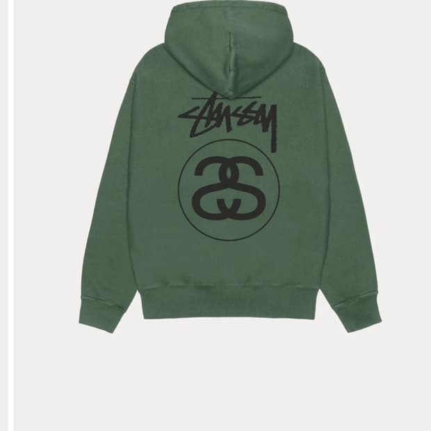 스투시 STOCK LINK ZIP HOODIE PIGMENT DYED