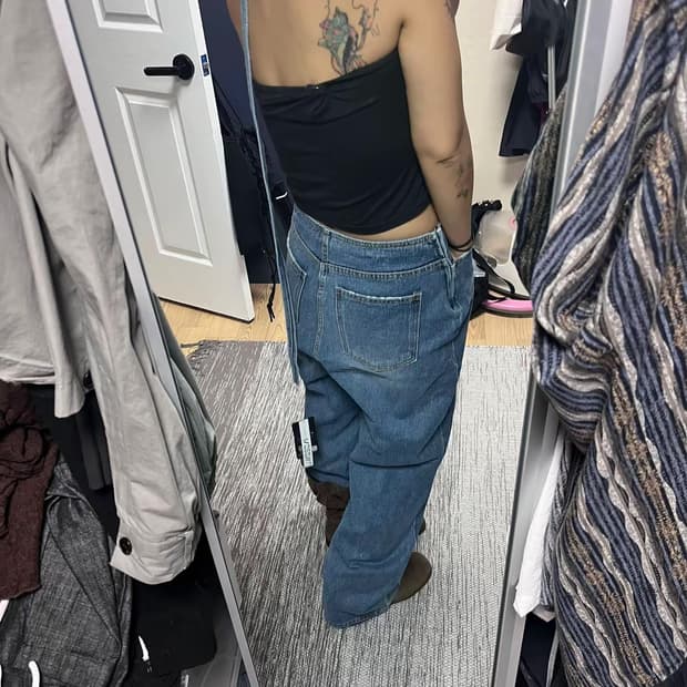 인스아울 오버롤데님M사이즈