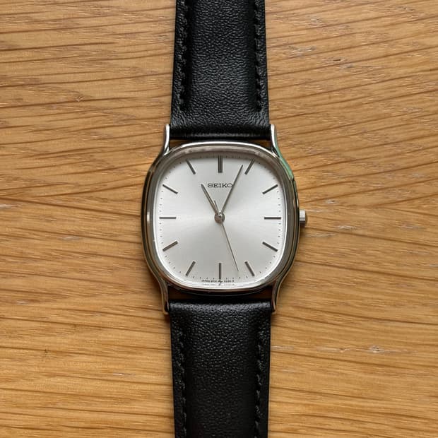 1980s Chariot Silver Square Quartz