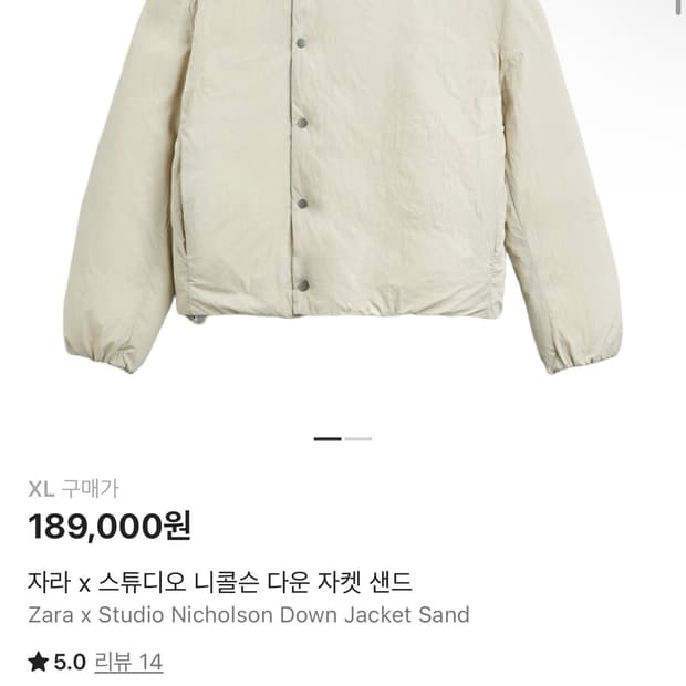 자라X스튜디오 니콜슨 다운 자켓