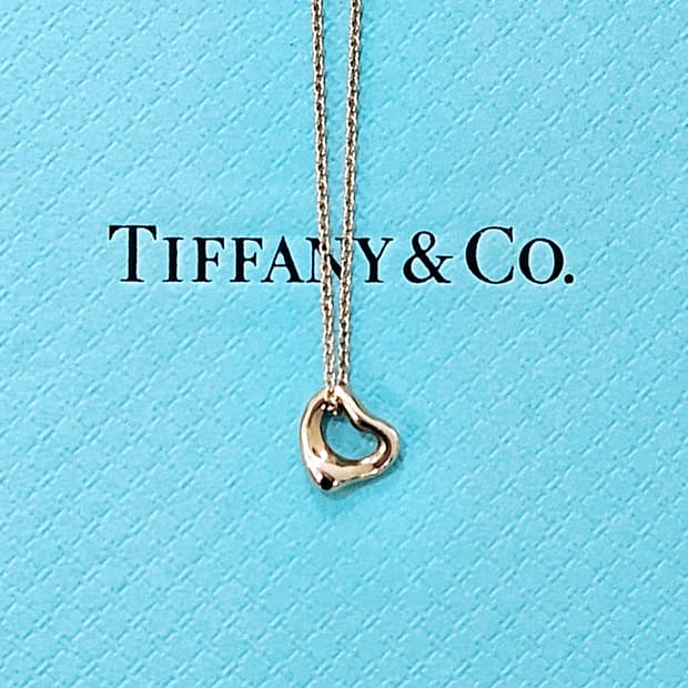 티파니앤코 오픈하트 목걸이 18k 로즈골드 7mm [정품/풀구성]