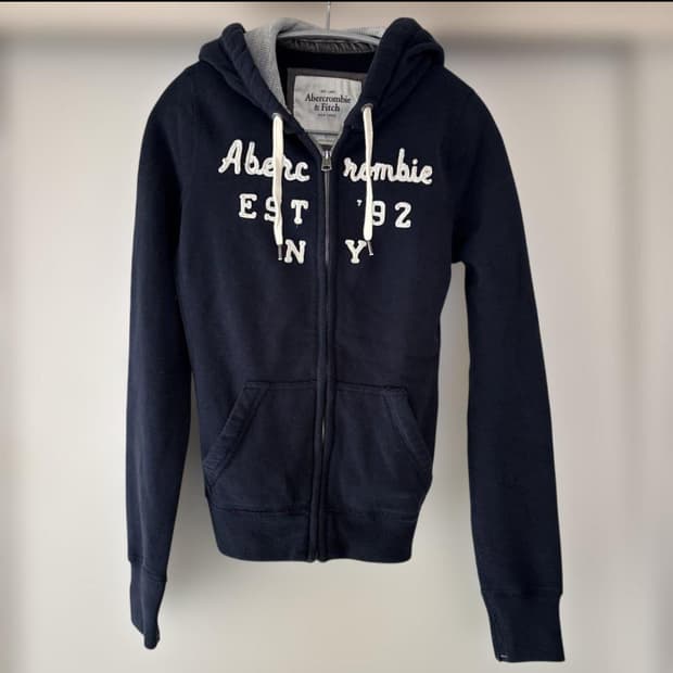 아베크롬비 후드집업 네이비 여성용 s