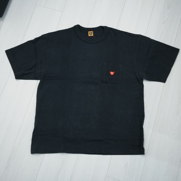 휴먼메이드 포켓 티셔츠 블랙 xxl사이즈 입니다