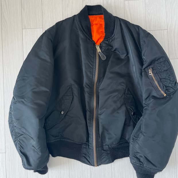 80s 알파 ma-1 블랙 M made in USA