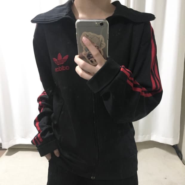 아디다스 검빨 블랙 레드 유로파 트랙탑 져지