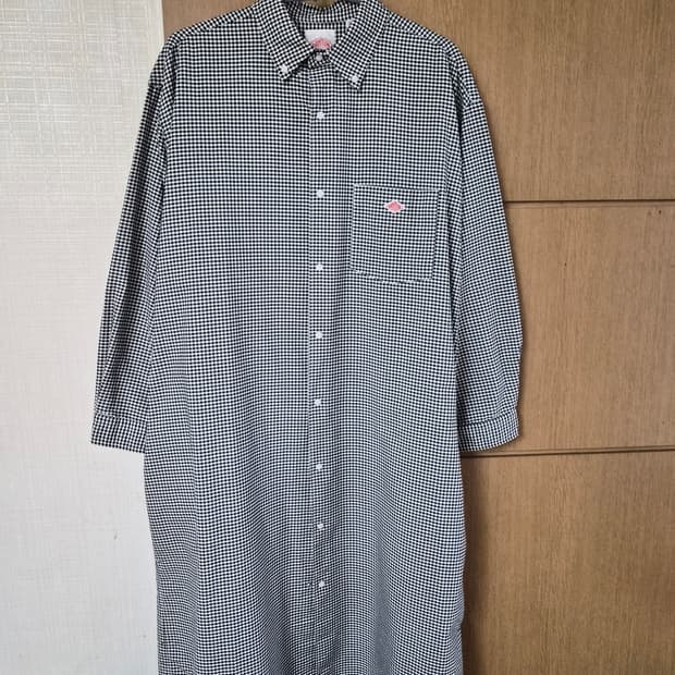 단톤 버튼다운 쿨맥스 셔츠원피스