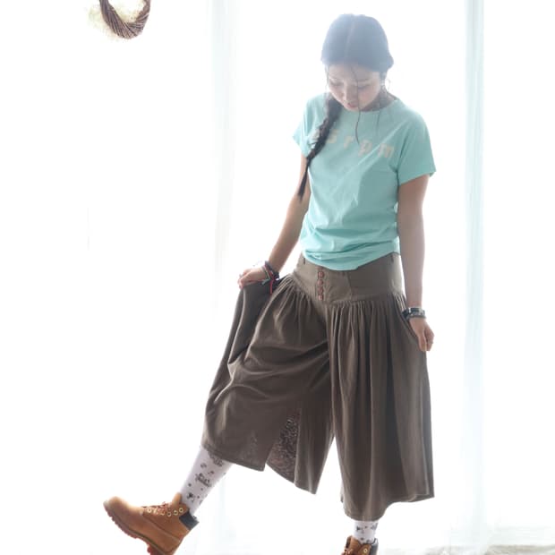[Kapital] Khaki Brown Culottes Pants