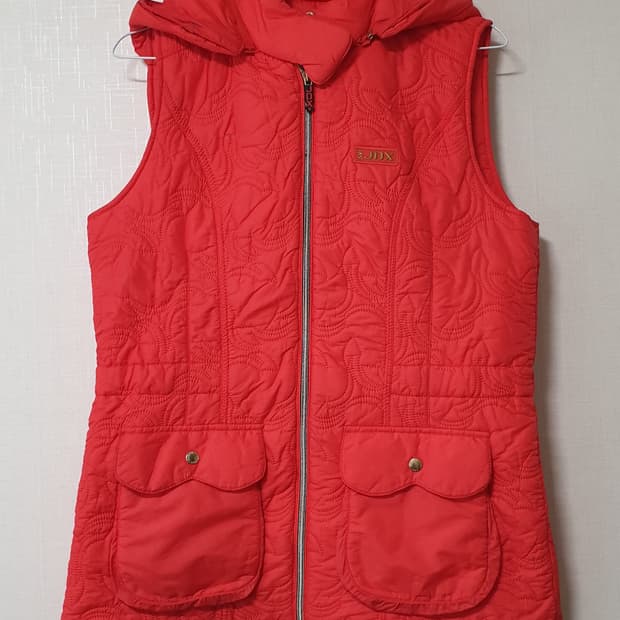 JDX 여성 퀼팅 후드 조끼 95사이즈