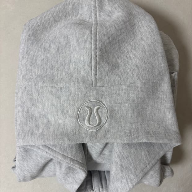 룰루레몬 스쿠바 오버사이즈드 후드집업 라이트 그레이 ML