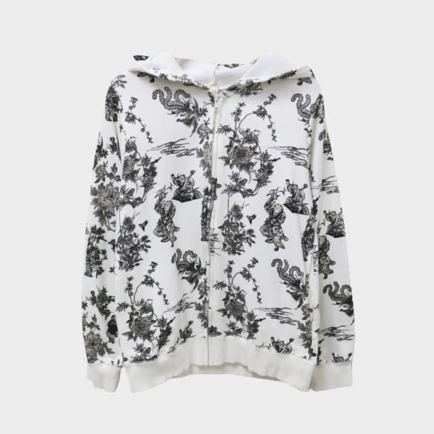 HNY 유니크 프린팅 후드 집업 62271