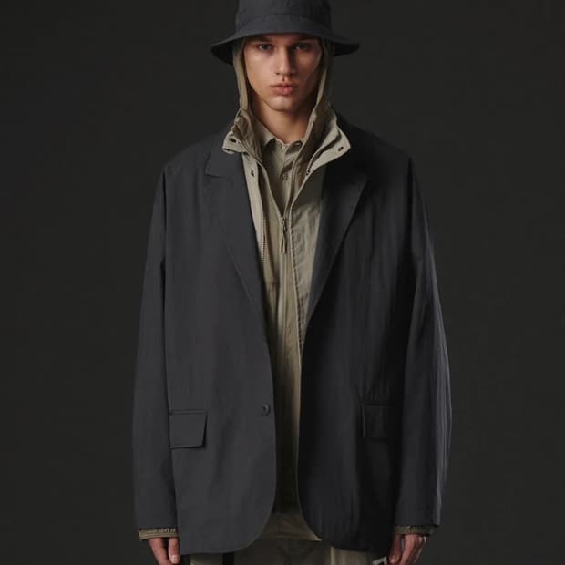 무신사 스탠다드 시티 레저 CN 루즈 핏 블레이저 그레이 XL