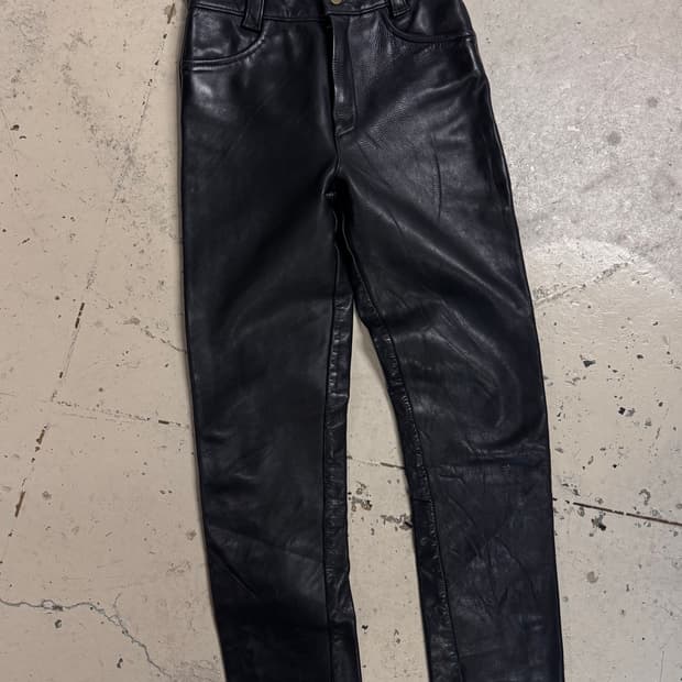 밴슨 레더 카우하이드 레더팬츠