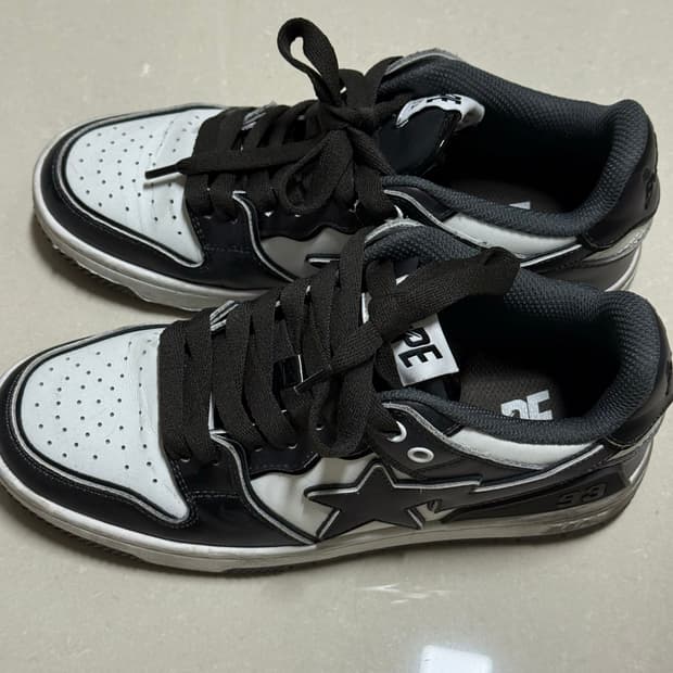 베이프 BAPE Sk8 Sta Bold Black 240mm