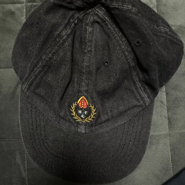 헤리티지플로스 워시드 데님 캡 차콜