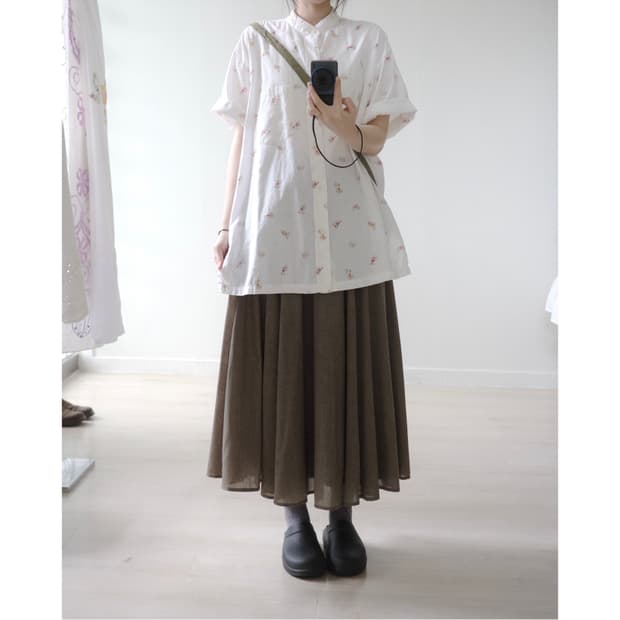 Mini fairy character pattern shirt