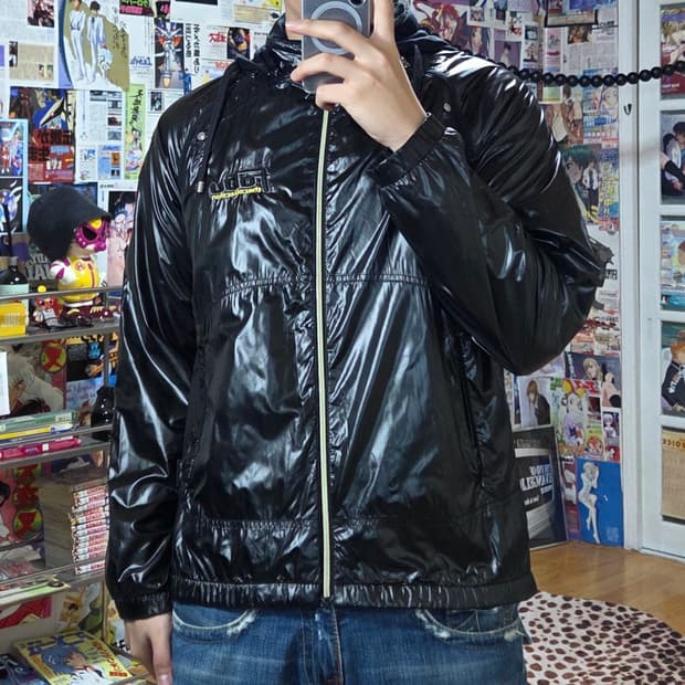 00s 후부 유광 투웨이 바람막이 자켓