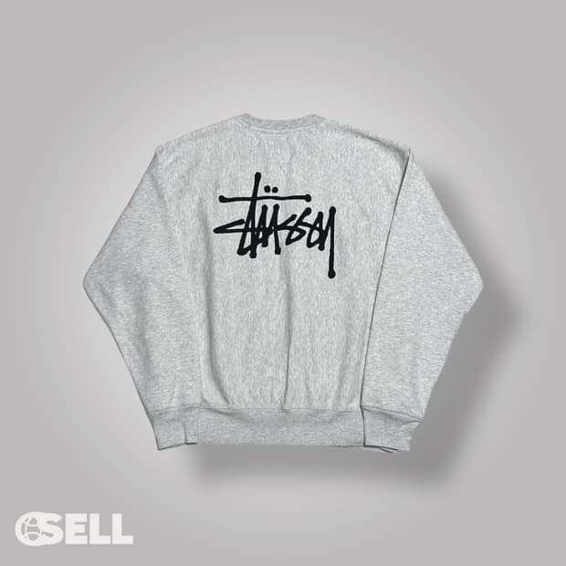 스투시 백로고 애쉬헤더 맨투맨