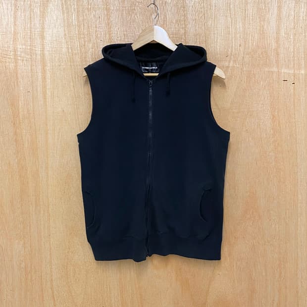 COMME CA WALK hood zip-up vest 꼼 사 워크 후드
