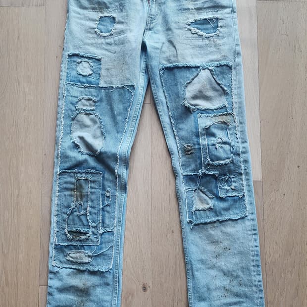 n.hoolywood 10ss 리페어 데님 팬츠 38