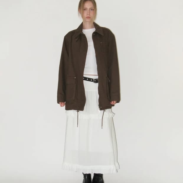 썬번프로젝트 오버사이즈 워크자켓 브라운